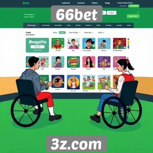 Acessibilidade e navegação no 66bet